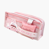 Maxbell Capibara Pencil Case Pencil Marker Holder Pencil Bag for Children Women Kids Pink