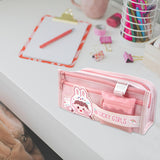 Maxbell Capibara Pencil Case Pencil Marker Holder Pencil Bag for Children Women Kids Pink