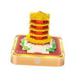 Maxbell 3D Calendar Memo Pad 2025 DIY Paper Carving Artsy Pads for Home Collectibles Yellow Crane Tower
