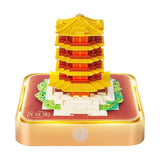 Maxbell 3D Calendar Memo Pad 2025 DIY Paper Carving Artsy Pads for Home Collectibles Yellow Crane Tower