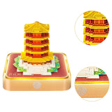 Maxbell 3D Calendar Memo Pad 2025 DIY Paper Carving Artsy Pads for Home Collectibles Yellow Crane Tower