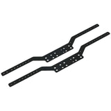 Maxbell 2x Aluminium Chassis Frame Rails for MN168 MN78 1/12 Scale RC Model Car Part Black