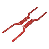 Maxbell 2x Aluminium Chassis Frame Rails for MN168 MN78 1/12 Scale RC Model Car Part Red