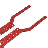 Maxbell 2x Aluminium Chassis Frame Rails for MN168 MN78 1/12 Scale RC Model Car Part Red
