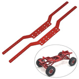Maxbell 2x Aluminium Chassis Frame Rails for MN168 MN78 1/12 Scale RC Model Car Part Red
