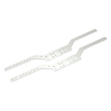 Maxbell 2x Aluminium Chassis Frame Rails for MN168 MN78 1/12 Scale RC Model Car Part Argent