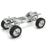 Maxbell 2x Aluminium Chassis Frame Rails for MN168 MN78 1/12 Scale RC Model Car Part Argent