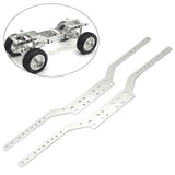 Maxbell 2x Aluminium Chassis Frame Rails for MN168 MN78 1/12 Scale RC Model Car Part Argent
