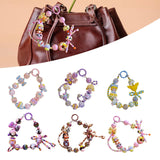 Maxbell Bag Pendant Doll Accessories Phone Charm with Beads for Kids Adults Children Style A