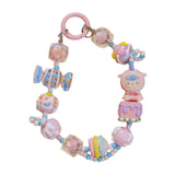 Maxbell Bag Pendant Doll Accessories Phone Charm with Beads for Kids Adults Children Style A