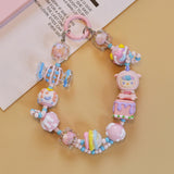 Maxbell Bag Pendant Doll Accessories Phone Charm with Beads for Kids Adults Children Style A