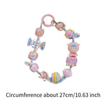 Maxbell Bag Pendant Doll Accessories Phone Charm with Beads for Kids Adults Children Style A