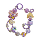 Maxbell Bag Pendant Doll Accessories Phone Charm with Beads for Kids Adults Children Style B