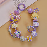 Maxbell Bag Pendant Doll Accessories Phone Charm with Beads for Kids Adults Children Style B