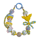 Maxbell Bag Pendant Doll Accessories Phone Charm with Beads for Kids Adults Children Style C