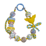 Maxbell Bag Pendant Doll Accessories Phone Charm with Beads for Kids Adults Children Style C