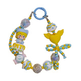 Maxbell Bag Pendant Doll Accessories Phone Charm with Beads for Kids Adults Children Style C