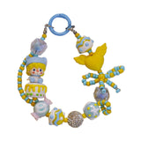 Maxbell Bag Pendant Doll Accessories Phone Charm with Beads for Kids Adults Children Style C