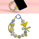 Maxbell Bag Pendant Doll Accessories Phone Charm with Beads for Kids Adults Children Style C