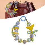 Maxbell Bag Pendant Doll Accessories Phone Charm with Beads for Kids Adults Children Style C