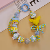 Maxbell Bag Pendant Doll Accessories Phone Charm with Beads for Kids Adults Children Style C