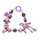 Maxbell Bag Pendant Doll Accessories Phone Charm with Beads for Kids Adults Children Style D