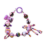 Maxbell Bag Pendant Doll Accessories Phone Charm with Beads for Kids Adults Children Style D