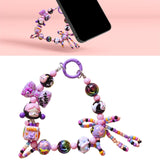 Maxbell Bag Pendant Doll Accessories Phone Charm with Beads for Kids Adults Children Style D