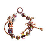 Maxbell Bag Pendant Doll Accessories Phone Charm with Beads for Kids Adults Children Style E