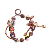 Maxbell Bag Pendant Doll Accessories Phone Charm with Beads for Kids Adults Children Style E