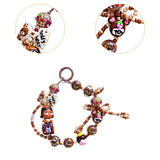 Maxbell Bag Pendant Doll Accessories Phone Charm with Beads for Kids Adults Children Style E