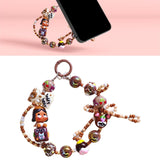 Maxbell Bag Pendant Doll Accessories Phone Charm with Beads for Kids Adults Children Style E