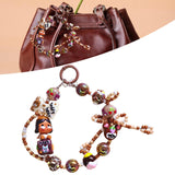 Maxbell Bag Pendant Doll Accessories Phone Charm with Beads for Kids Adults Children Style E