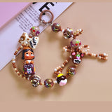 Maxbell Bag Pendant Doll Accessories Phone Charm with Beads for Kids Adults Children Style E