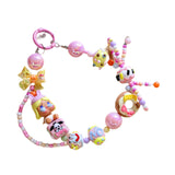 Maxbell Bag Pendant Doll Accessories Phone Charm with Beads for Kids Adults Children Style F