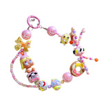 Maxbell Bag Pendant Doll Accessories Phone Charm with Beads for Kids Adults Children Style F