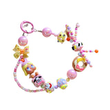 Maxbell Bag Pendant Doll Accessories Phone Charm with Beads for Kids Adults Children Style F