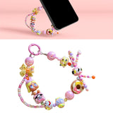 Maxbell Bag Pendant Doll Accessories Phone Charm with Beads for Kids Adults Children Style F