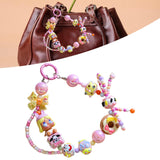 Maxbell Bag Pendant Doll Accessories Phone Charm with Beads for Kids Adults Children Style F