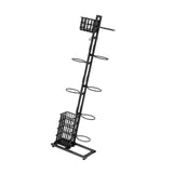 Maxbell Basketball Storage Rack Volleyball Stand Holder Living Room 7 Tier Ball Rack