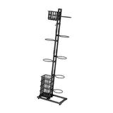 Maxbell Basketball Storage Rack Volleyball Stand Holder Living Room 7 Tier Ball Rack