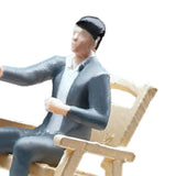 Maxbell 1/64 Businessman Figure Tiny People Model for Micro Landscapes Diorama Decor