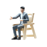 Maxbell 1/64 Businessman Figure Tiny People Model for Micro Landscapes Diorama Decor