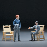 Maxbell 1/64 Businessman Figure Tiny People Model for Micro Landscapes Diorama Decor