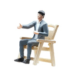 Maxbell 1/64 Businessman Figure Tiny People Model for Micro Landscapes Diorama Decor