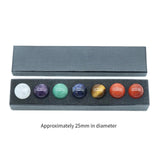 Maxbell 7 Pieces Gemstones Ball Set Creative Handmade Round Ball Crystals for Office