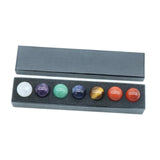 Maxbell 7 Pieces Gemstones Ball Set Creative Handmade Round Ball Crystals for Office