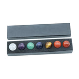 Maxbell 7 Pieces Gemstones Ball Set Creative Handmade Round Ball Crystals for Office