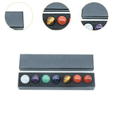 Maxbell 7 Pieces Gemstones Ball Set Creative Handmade Round Ball Crystals for Office