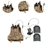 Maxbell 1/6 Outerwear Vest Communication Device for 12'' Male Dolls Figure Accessory